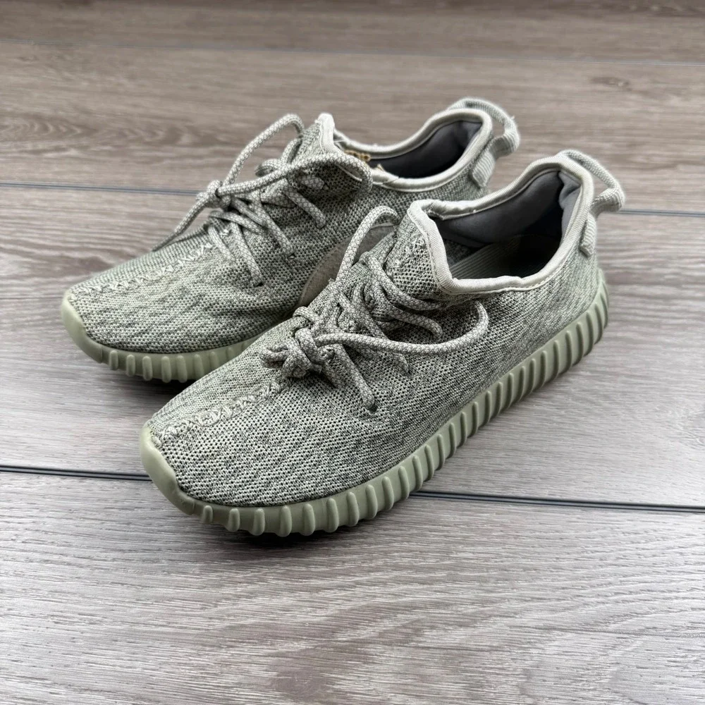 Adidas Womens Yeezy Boost 350 Moonrock Sneakers Grey 6.5 New